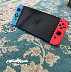  10 نينتيندو سويتش اوليد nintendo switch oled حاله ممتازه استعمال قليل