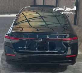  12 هوندا اكورد موديل 2024 لون اسود فحص كامل تصلح للاعفاءات اوالعمومي اومجمركة
