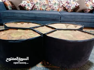  2 غرفة جلوس مع مقعدين مفرد