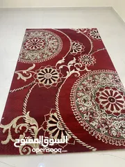  1 سجادة تركية مميزة جداً وثقيلة قياس 180x280 متوفر معها برداية نفس اللون طقم