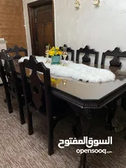  1 طاوله سفره خشب زان