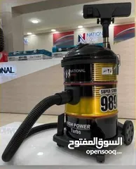  2 قوة كفاءة و اداء لا يقارن مكنسة ناشونال سونيك بتكنولوجيا تيربو خزان 28 لتر قوة 4800w لتنظيف احترافي