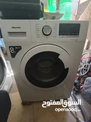  1 غسالة هايسنس 8k استعمال 3 شهور