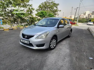  4 NISSAN TIIDA 2014 يابني اصلي