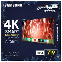  1 شاشه سامسونج CU8000 سمارت 4k