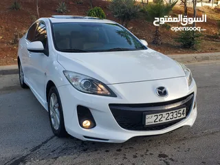  3 مازدا 3 زوووم موديل 2013 فل كامل مع الفتحه بأعلى صنف ومواصفات من فئتها  MAZDA 3 ZOOM MODEL 2013