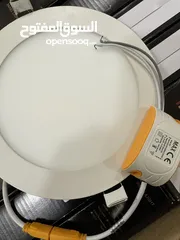  5 اضاءة مقاس 6 انچ عدد 41 حبة لون ابيض  بحالة ممتازة