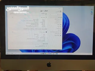  9 ماك 21.5 core i5 محدث لاخر نسخة نظام سونوما مع ويندوز 11