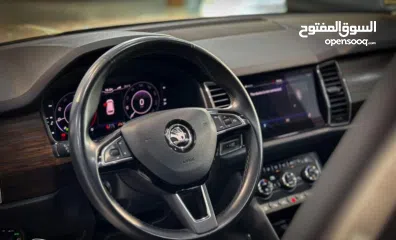 12 سكودا كودياك ترخيص 2019 مختم بالكامل فل الفل مع فتحة سقف بانوراما