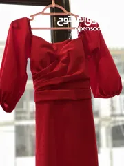  1 فستان احمر مناسب للمناسبات والحفلات