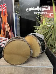  1 طبل جلد ماعز صناعه سوريه كولتي عالي