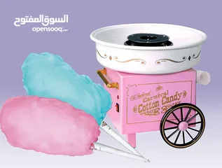  5 ماكينه صنع شعر البنات المنزليه الحلوى القطنيه شكل عربايه  حلوى شعر بنات