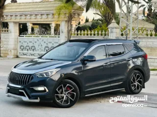  2 هونداي سنتافي 2016 فل الفل مسكرر ركززز الجب بووية شركةة بالكامل مطور جير بنايلون والسعر حرق لحق حالك