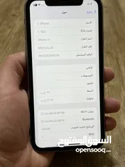  3 ايفون 11 بحالة الوكاله ولا نقرة ذاكرة 128  بطارية 86