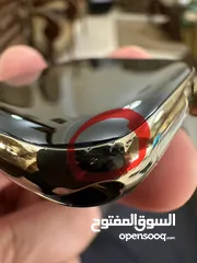  19 سيعه ابل واتش series9  ستاليس ستيل لون ذهبي مميز  مقاس 45 معها العلبه وشاحن ولكستك الاصليات