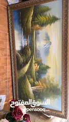  11 برواز عدد 2 بإطار ذهبي رسم يدوي بصورة طبيعية جميلة      00000000000000000000000000000000000000000000