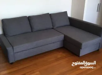  1 IKEA Frithen Sofa Bed L Shaped