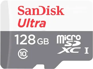  2 سانديسك الترا لايت microSDXC 128GB 100MB/s SDSQUNR-128G-GN6MN ميموري كارد