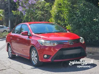  6 تويوتا يارس SPORT 2014 بحالة الشركة قطعت مسافة 120 الف كم