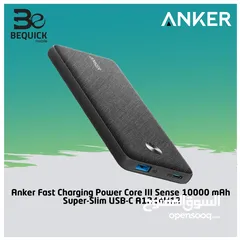  1 anker fast charging power core lll sense 10000 mah super-slim usb-c a1244h12 /// افضل سعر بالمملكة