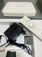  4 جهاز بي ان سبورت تقنية 4K فعال 6 شهور باقة بريميوم مع كامل اغراضه والكرتونة للبيع