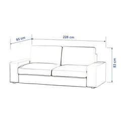  4 Ikea 3 Seat Sofa Kivik