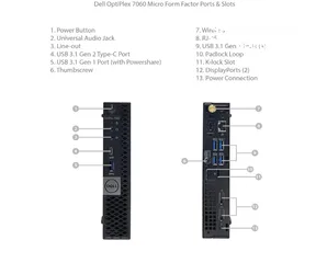  5 Dell Optiplex 7060 MFF Desktop