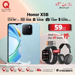  1 HONOR X5B ( 64GB ) / RAM 4 NEW /// هونور اكس 5 بي ذاكرة 64 رام 4 الجديد