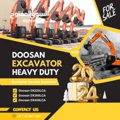  1 للتصدير حفار DOOSAN كوري: DOOSAN DX225  DX300 DX450 LCAالسعر عند الطلب