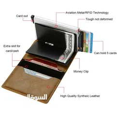  4 Rfid Credit Card Holder Men Wallets Bank Cardholder Case Small Leather Slim Thin Magic Mini Wallet