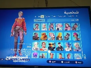  8 حساب فورت نايت اكثر من 160سكن للتبديل او البيع