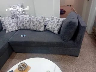  3 طقم كورنر ثقيل خشب سويد شبه جديد