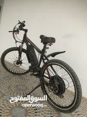  1 دراجه كهربائية وهوائيه