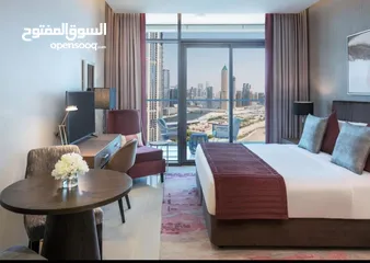  2 Hotel Studio tower B aykon city ستوديو فندقي في دبي