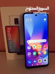  1 ردمي Xiaomi Redmi Note 9 Pro 128GB y 6 GB RAM  ردمي نوت 9 شاشة الاصلية غير مصلح