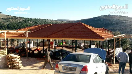  8 تركيب كافه اعمال القرميد وصيانه الكرميد من تسريب المياه واستبدال الحبه المكسور ومعالجه الخشب