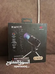  3 مايك من نوع  HAVIT يركب على البسي جديد لسه بل كرتونه كفاله سنه كامله سعر 25 دينار الموقع عمان صويلح