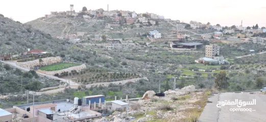  9 800متر طابوا فلسطيني في اجمل موقع بالكفريات واطلالة مميزةمنطقة( b)صالحة للبناء