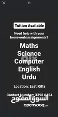  1 Professional Tutors Available for all subjects
