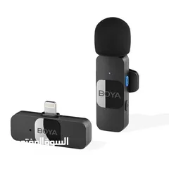  3 ميكروفون لاسلكي BOYA BY-V10.  BY-V1 Type-c iphon