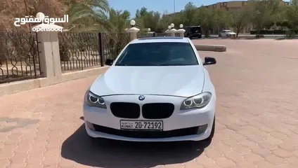  14 بحالة ممتازة بي ام دبليو BMW530I الغانم موديل 2013  ماشي 185 الف كامل المواصفات فتحة شاشة نفجيشن