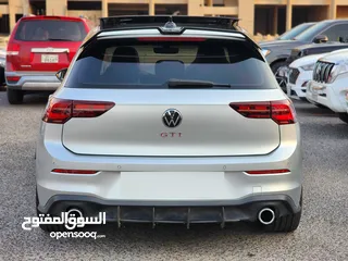  3 فولكس فاجن جولف GTI موديل 2021 صبغ الوكالة بالكامل عداد 63 ألف شرط الفحص بالكامل