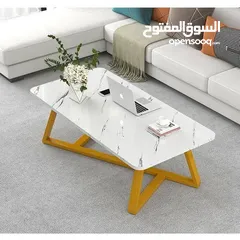  6 طاولات وسط بتصميم راقي وعصري طاولة بتخطف الأنظار! سطح أنيق بخامات عالية الجودة وقاعدة حديد قوية