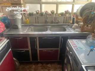  3 كاونتر + ملحق + سنك حوضين+ طباخ فريش مصري