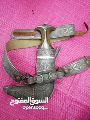  3 خنجر قديمه قرن زراف افريقي اصلي للجادين فقط