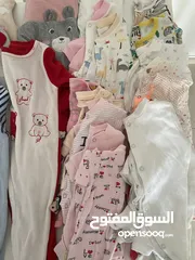  1 ملابس اطفال بناتيه للبيع من عمر 0/12 شهر