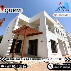  1 QURM  GRANDIOSE 5+1 BR COMMUNITY VILLA