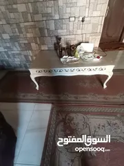  5 طاولة وسط محفرة خشب زان تفصيل كبيرة