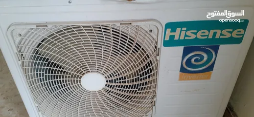  3 مكيف hisense مستعمل بحالة الجديد انفيرتر طن ونص حامي بارد