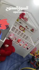  1 تخت اطفال  لون ابيض